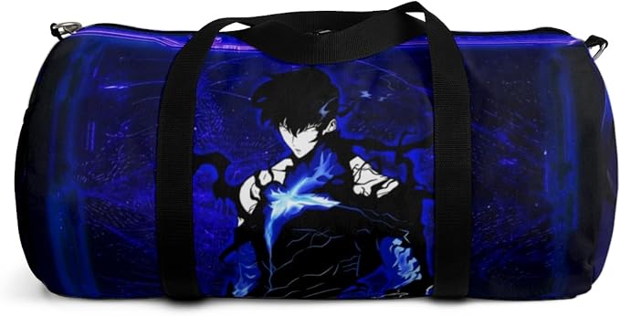 Anime Gym Bag for Women Men - Large Capacity Waterproof Workout Fitness Travel Sports Bags Fashion Street Camping Expandable Carry On Duffle Bag For Couple (SLVL) PTY - Image 5