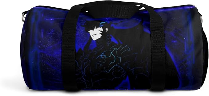 Anime Gym Bag for Women Men - Large Capacity Waterproof Workout Fitness Travel Sports Bags Fashion Street Camping Expandable Carry On Duffle Bag For Couple (SLVL) PTY - Image 4