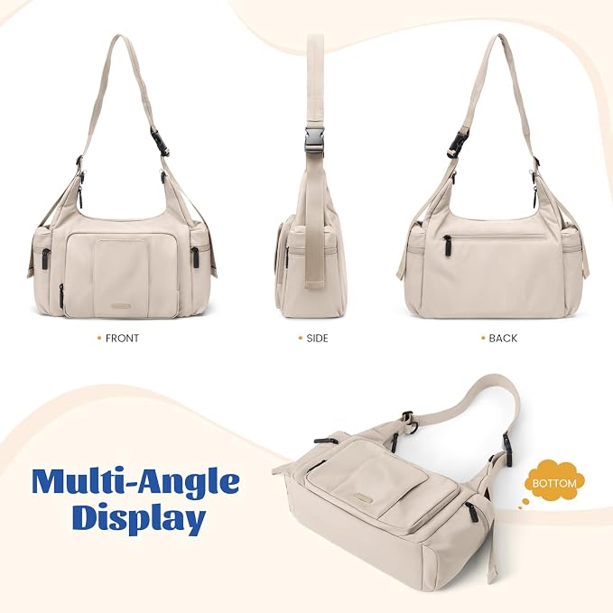 14L Puffer Diaper Bag Tote, Large Capacity Travel Diaper bags, Crossbody Hospital Bag for mom - Image 7