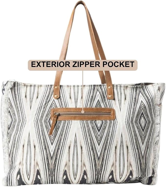 Myra Bag Travel Weekender Bag - Boho Aztec Southwestern Tote Purse for Women - Image 4