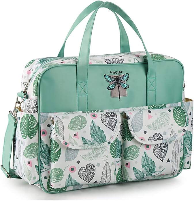 Kamay's Mummy Shoulder Bag Diaper Bag Chic Nappy Changing Bag Tote/Messenger Style Large with Changing Mat, Adjustable Straps - Image 2