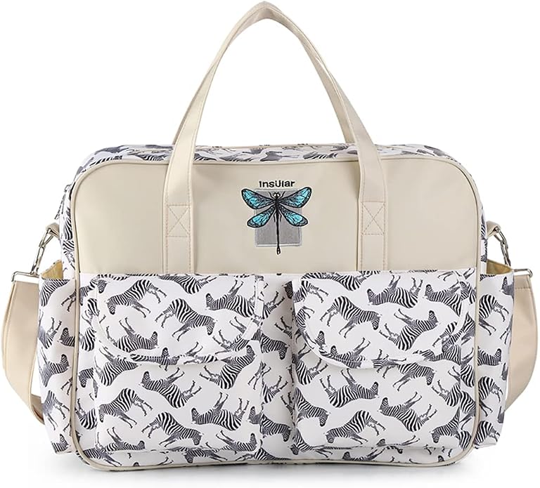 Kamay's Mummy Shoulder Bag Diaper Bag Chic Nappy Changing Bag Tote/Messenger Style Large with Changing Mat, Adjustable Straps - Image 5