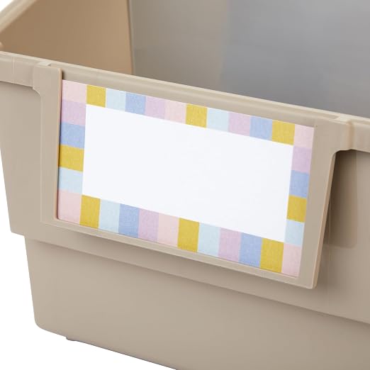 Really Good Stuff Chapter Book Library Bins with Dividers - 6 Pack - Boho - Image 9