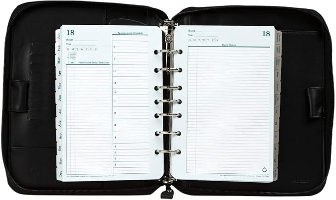 FranklinCovey - Planning System Ring-Bound Binder - Includes Undated Planner | Vinyl - Zipper Binder (Classic, Black) - Image 5