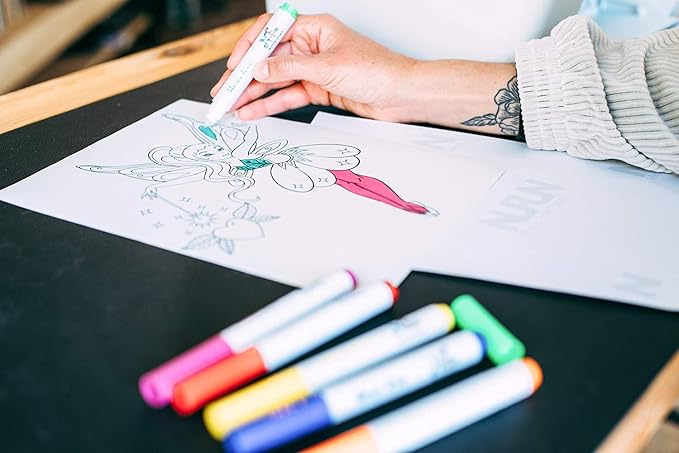 NuFun Activities Mess Free Paper 11x17 25 Blank Pages | Mess-Free Coloring Formula, No Mess on Skin/Clothes, Gift for Kids - Image 6