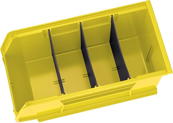 Akro-Mils 30230 AkroBins Plastic Storage Bins, 11"x5"x5", Yellow, 12-Pack | Space-Saving Stackable Bins for Garage, Pantry, Craft Organization - Image 13