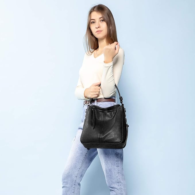 Hobo Crossbody Bag for Women, Designer Shoulder Purse Handbags - Image 2
