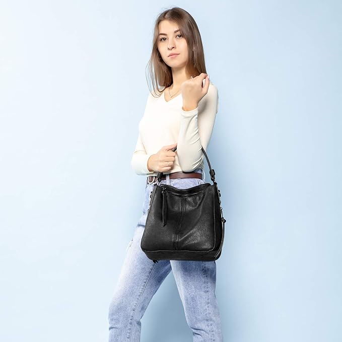 Hobo Crossbody Bag for Women, Designer Shoulder Purse Handbags - Image 2