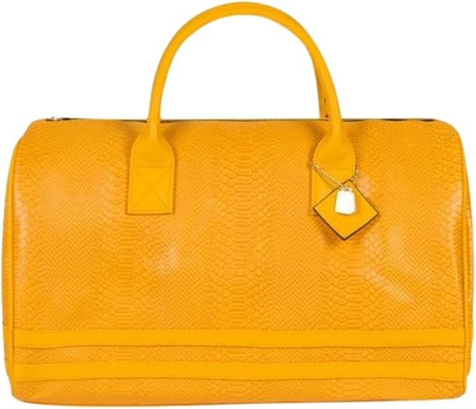 Tote&Carry Apollo 2 Duffle Bag for Travel Women & Men, TSA Approved Carry On Duffel Bag, Premium Vegan Leather w/Gold Hardware, Durable Weekender Luggage for Gym, Sports, Overnight & All-Purpose Use by ToteCarry