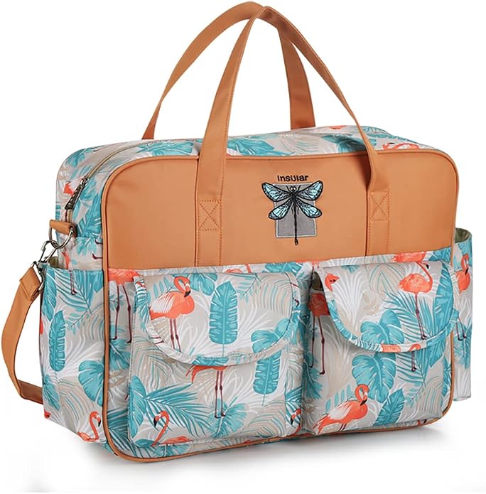 Kamay's Mummy Shoulder Bag Diaper Bag Chic Nappy Changing Bag Tote/Messenger Style Large with Changing Mat, Adjustable Straps - Image 2