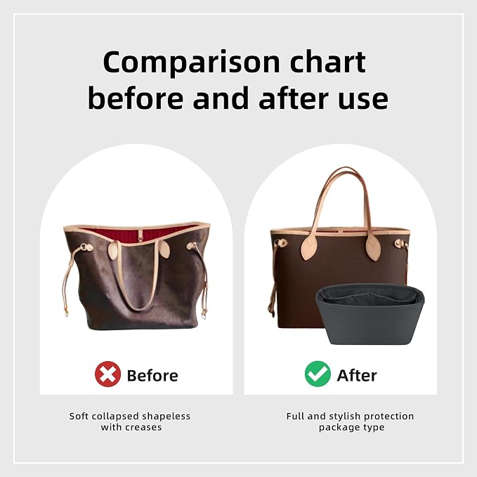 DGAZ Silk Purse Organizer Insert for Neverfullbag(Grismeyer,BB) | Soft and Lightweight,Perfect Fit,Multi-pocket Storage,Bag Protector,Luxury Bag Care,Handmade,for Smooth Bag Organizer - Image 4