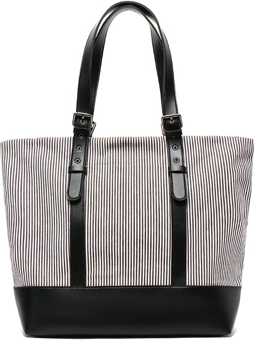 Women's Canvas Shoulder Work Tote Purses Large Top Handle Everyday Bag Diaper Handbag by Sunshinejing