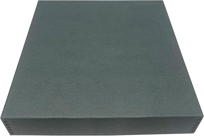 Golden State Art, Drop Front Archival Storage Box, Gray, 16.75x20.75x3 Inch | Acid-Free Museum Box with Metal Edge Corner, for Storing Artwork Photos Documents Prints Arts And Crafts by GoldenStateArt