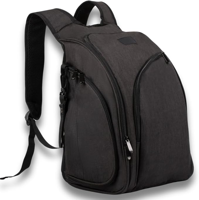 JOHAR Travel Diaper Backpack, Waterproof, Anti-Theft, Black | Spacious, Waterproof with Changing Pad, Insulated Pockets, Anti-Theft Pocket by Johar