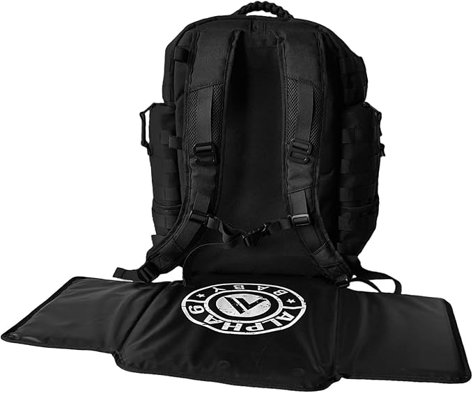 Diaper Changing Backpack | Diaper Bag for Dads w/Changing Pad, Discrete Concealed Pocket for Personal Items - Image 3