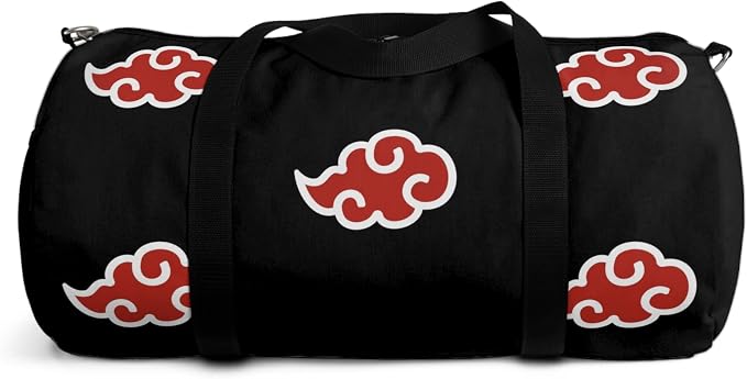 Anime Gym Bag for Women Men - Large Capacity Waterproof Workout Fitness Travel Sports Bags Fashion Street Camping Expandable Carry On Duffle Bag For Couple (Red Cloud) PTY - Image 5