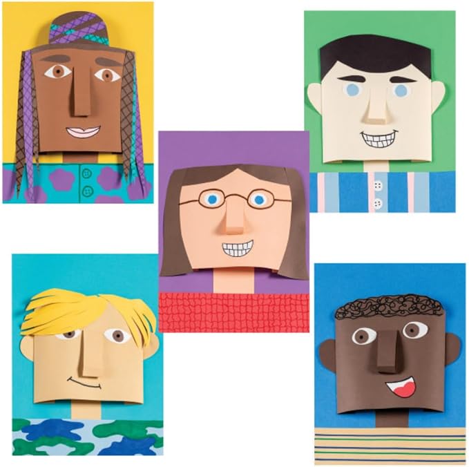 Tru-Ray Shades of Me Construction Paper, 5 Assorted Skin Tone Colors, 12" x 18", 50 Sheets/Pack, Case of 25 Packs,1250 Sheets Total - Image 5