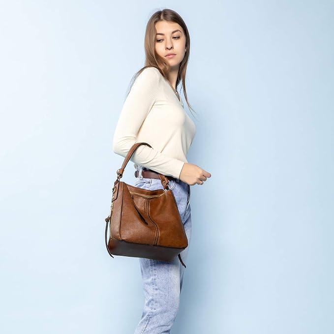 Hobo Crossbody Bag for Women, Designer Shoulder Purse Handbags - Image 9