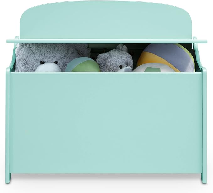 Delta Children MySize Deluxe Toy Box, Mint - Image 8