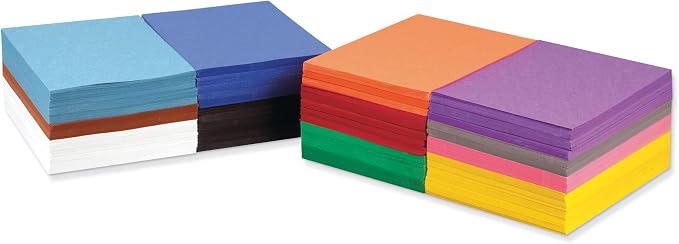 Prang (Formerly SunWorks) Construction Paper Sampler, 12 Assorted Colors, 9" x 12", 2,400 Sheets by Prang