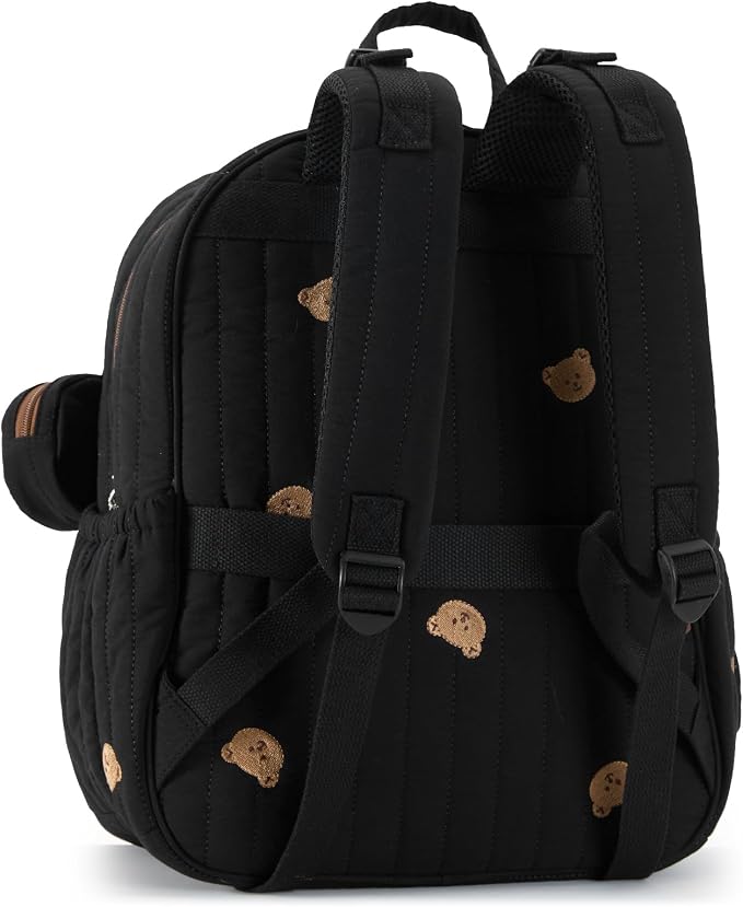 Large Diaper Bag Backpack with Changing Pad, Insulated Bottle Pockets, Travel & Hospital Bag for Mom & Dad (Large - Black Bears) - Image 8