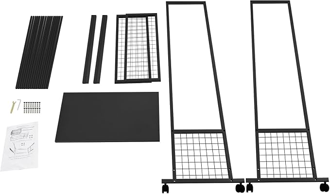 Floor Standing Ribbon Storage Organizer, 16-Layer Iron Rolling Ribbon Holder Organizer Rack with Bottom Basket, Wrapping Paper Holder, Slim Ribbon Storage Rack for Flower Shop, Craft Room H: 60inch - Image 9