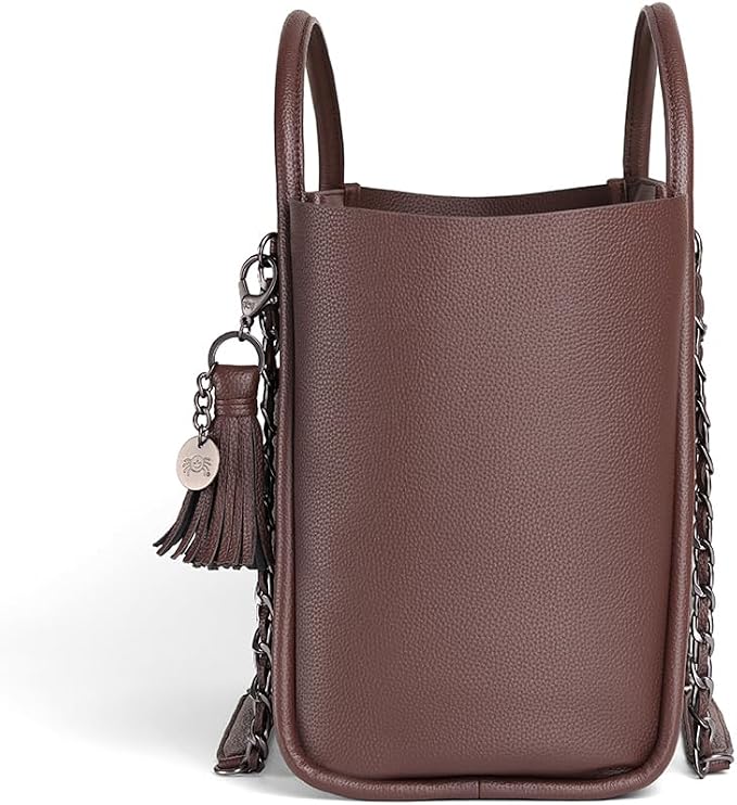Itzy Ritzy Boss Tote Diaper Bag, Vegan Leather with Changing Pad | Includes Stroller Straps, 4 Pockets, Removable Tassel & Spacious Interior for Stylish Organization of Baby Essentials & More - Image 3