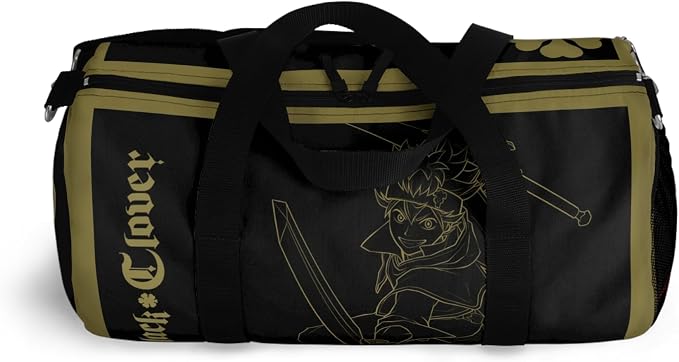 Anime Gym Bag for Women Men - Large Capacity Waterproof Workout Fitness Travel Sports Bags Fashion Street Camping Expandable Carry On Duffle Bag For Couple (Clover) PTY - Image 3