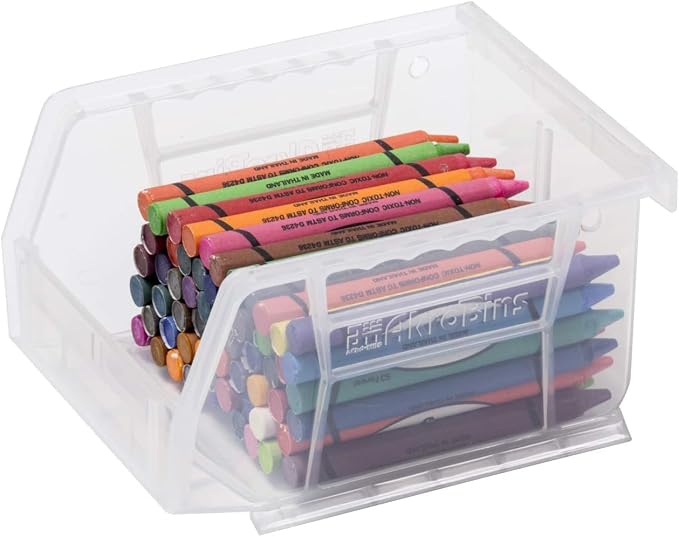 Akro-Mils 30210 AkroBins Plastic Storage Bins, 5"x4"x3", Green, 24-Pack | Space-Saving Stackable Bins for Garage, Pantry, Craft Organization - Image 7
