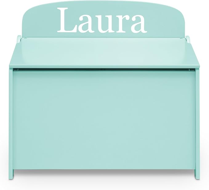 Delta Children Personalized MySize Deluxe Toy Box, Mint by DeltaChildren