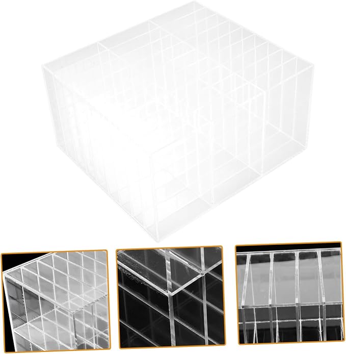 Sewroro Multifunctional Marker Storage Stand Transparent Pen Holder for Desk Organization for School Supplies and Crafting Station - Image 6