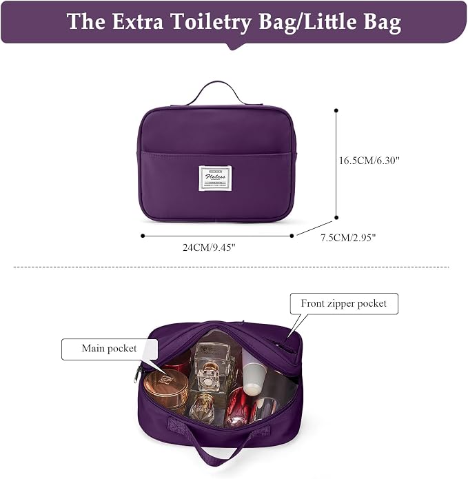 Weekender Bags for Women, Carry-On Overnight Travel Duffel Bag | Travel Bag with Shoes Compartment & Toiletry Bag, Extra Large - Image 8