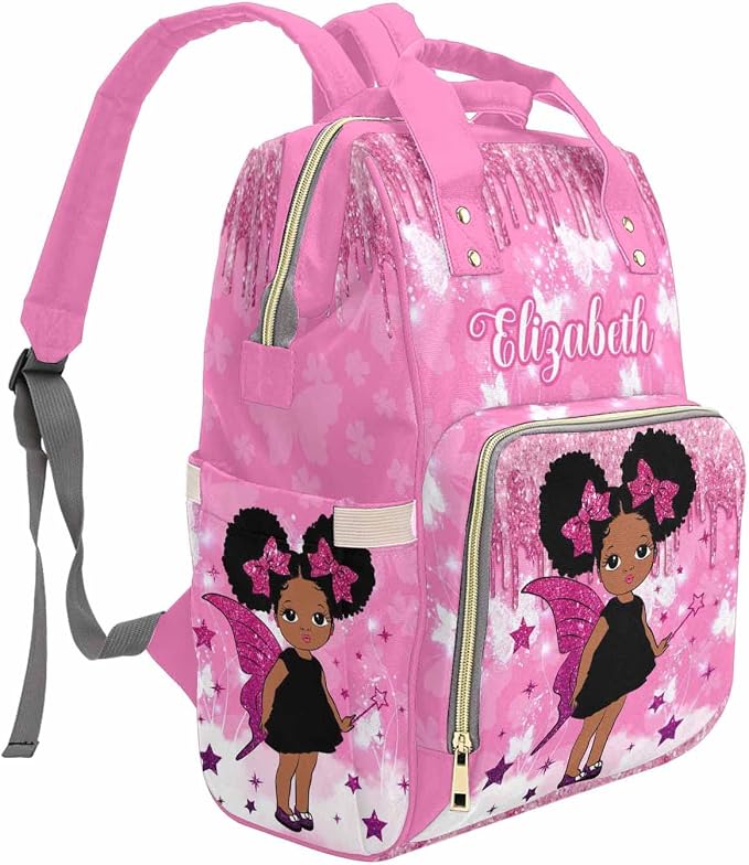 MyPupSocks Personalized Diaper Bag for Mom and Dad - Large Capacity Custom With Name, Multifunctional Daypack With Adjustable Shoulder Straps - Image 5