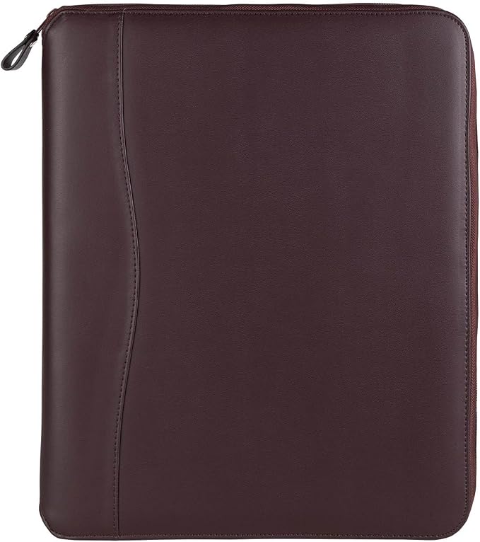 FranklinCovey - Planning System Ring-Bound Binder - Includes Undated Planner | Vinyl - Zipper Binder (Monarch, Burgundy) by FranklinCovey