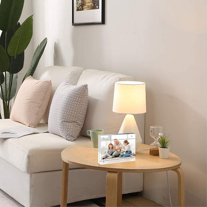 4x6 Acrylic Picture Frame 10 Pack | Clear Picture Frames Double Sided Magnetic Freestanding Photo Block Frame Desktop Display Floating Frameless - Image 7