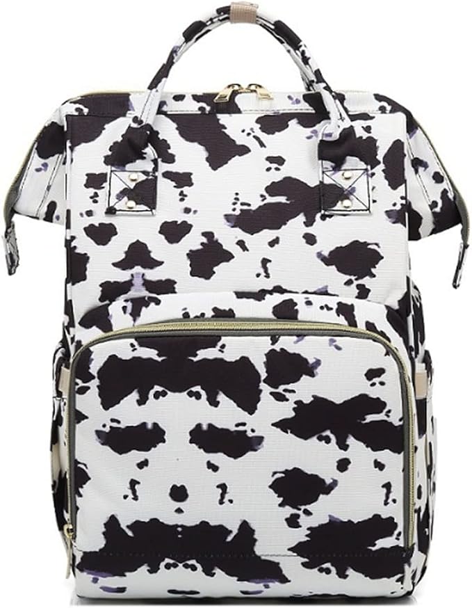 Large Capacity Baby Diaper Bag Backpack Waterproof Travel Nappy Diaper Bags Cute for Girls Boys (Cows) - Image 2