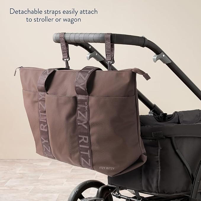 Itzy Ritzy Belong Diaper Bag Tote, Lightweight Tote with 10 Pockets - Image 3