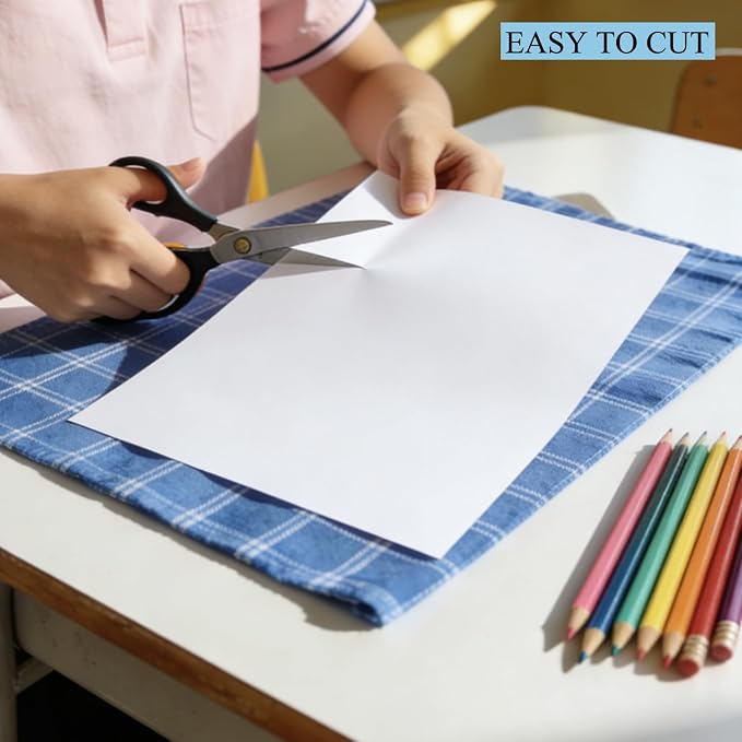 500 Sheets White Construction Paper for Art Craft Drawing 12"x 17", 80gsm Craft Paper Medium Weight for Arts Party Decoration - Image 4