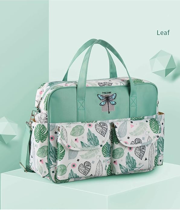 Diaper Tote Bag Organizer, Large Capacity Shoulder Bag Baby Portable Nappy Handbag Crossbody Bags - Image 2