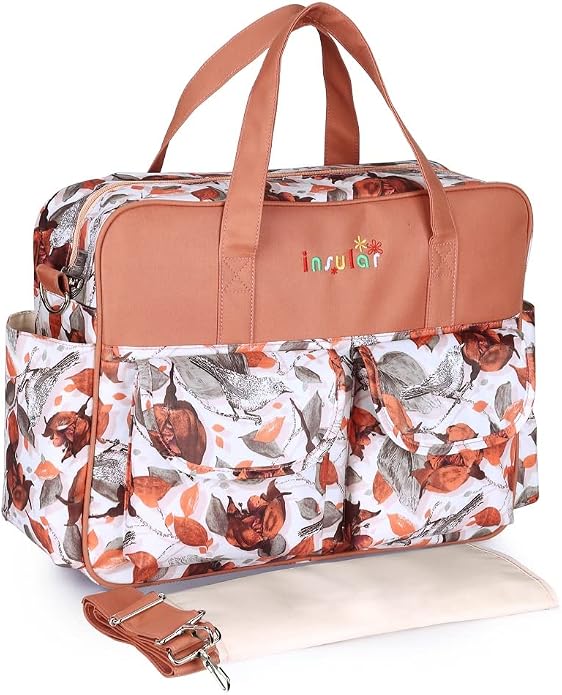 Kamay's Mummy Shoulder Bag Diaper Bag Chic Nappy Changing Bag Tote/Messenger Style Large with Changing Mat, Adjustable Straps by Kamay%27s