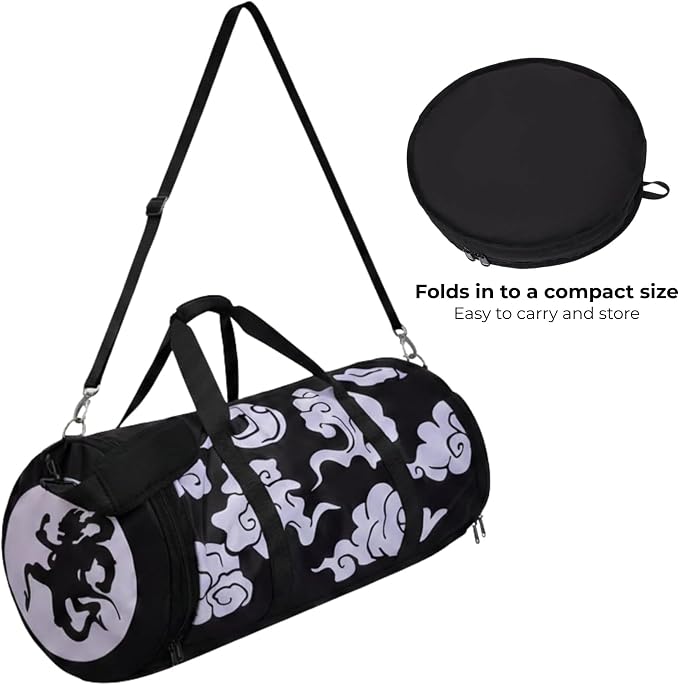 Large Capacity Waterproof Duffel Bag for Women & Men, Travel Gym Sports Bag with Shoe Compartment, Expandable Weekender Carry On for Fitness, Camping & Outdoor Use (OP GR 5) - Image 2