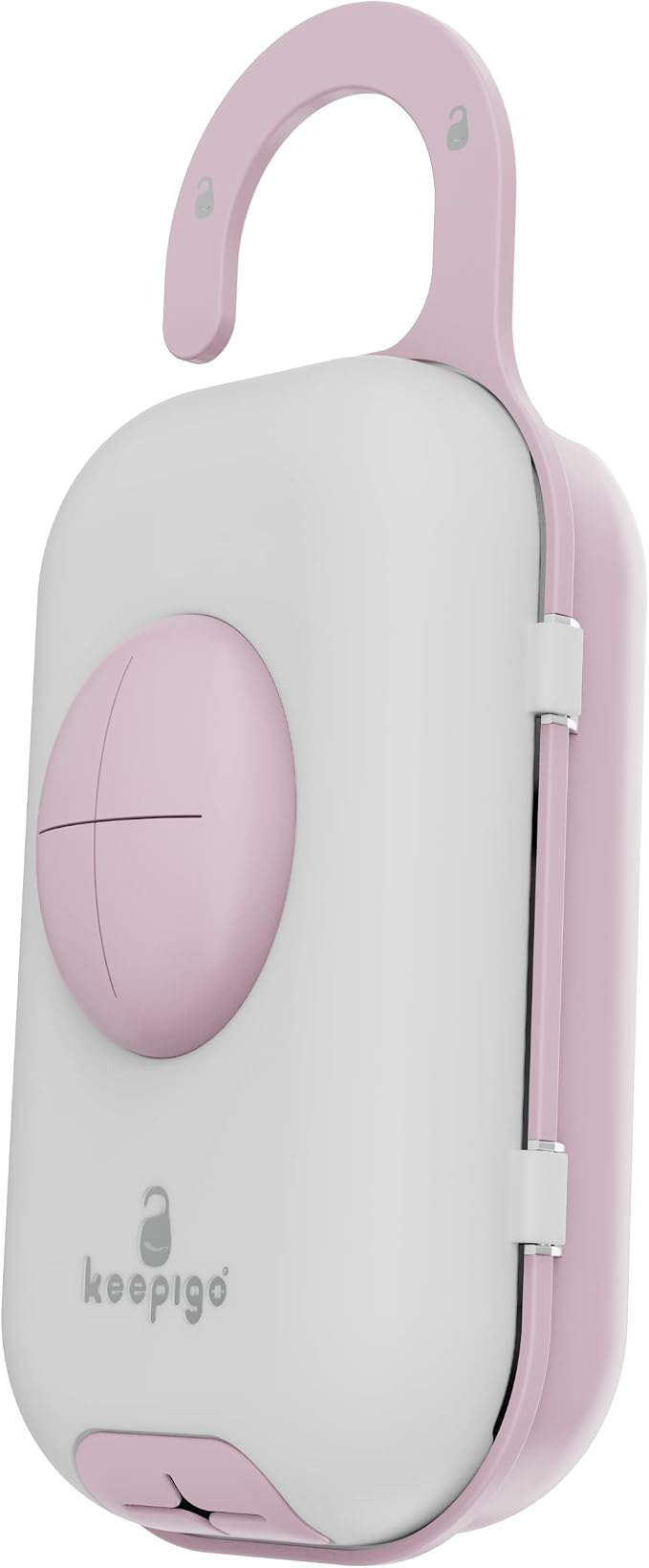 Keepigo| Baby Pink Diaper Bag Wipe Dispenser | 3-in-1 Portable Diaper Caddy Organizer, Baby Wipe Holder with Disposable Bags | Baby Essentials for Newborns, Toddlers, Travel & Baby Shower Gifts - Image 6