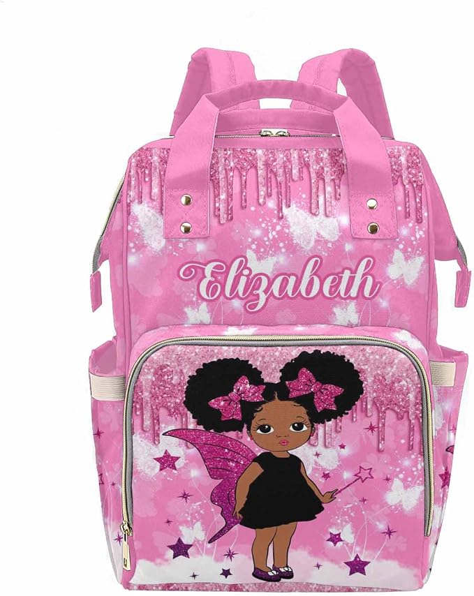 MyPupSocks Personalized Diaper Bag for Mom and Dad - Large Capacity Custom With Name, Multifunctional Daypack With Adjustable Shoulder Straps - Image 4