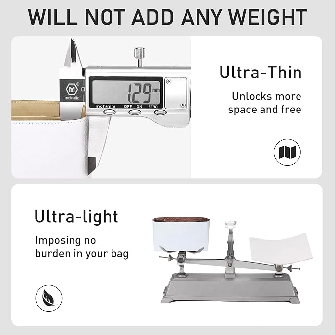 Tyvek Purse Organizer Insert for Coach Brooklyn 39 Shoulder Bag | Lightweight Waterproof Bag Insert, 9 Pockets Storage, Bottle Holder, YKK Zipper Pocket, Tote Handbag Dividers, White Tan - Image 5