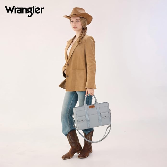 Wrangler Work Tote Bag for Men and Women Business Teacher Bag Large Capacity Briefcase Handbag with Adjustable Strap - Image 3
