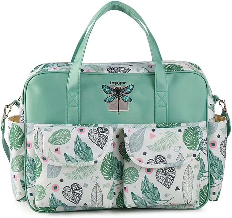 Kamay's Mummy Shoulder Bag Diaper Bag Chic Nappy Changing Bag Tote/Messenger Style Large with Changing Mat, Adjustable Straps - Image 5