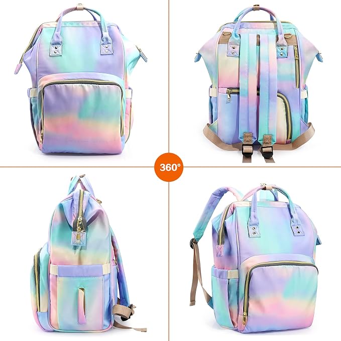 Diaper Bag Backpack for Mom & Dad, Multifunction Waterproof Baby Changing Bags, Large Nappy Bag Backpack - Image 7