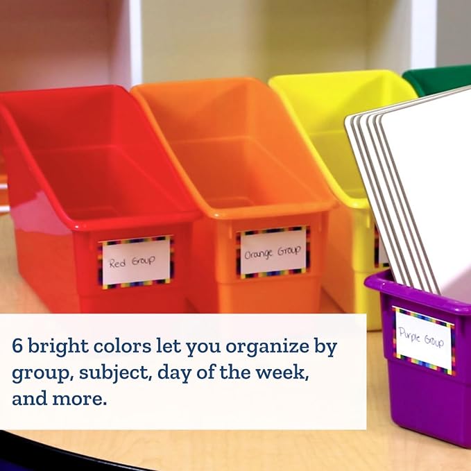 Really Good Stuff Durable Book & Binder Holders, 12-Pack, Red | 5.5" x 12.5" x 7.5", Classroom Organization, Storage Solution, Sturdy & Versatile - Image 5