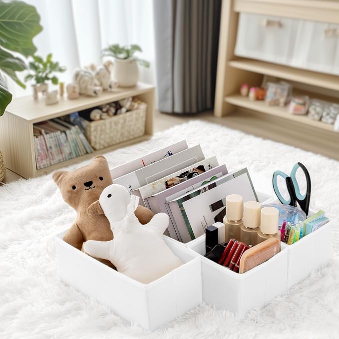 Drawer Organizer Clothes, 14 Pack Dresser Organizer for Baby Clothes, Underwear, Sock- Foldable Closet Organization and Storage Dividers Bins for Nursery, Bedroom and Dorm (White) - Image 9