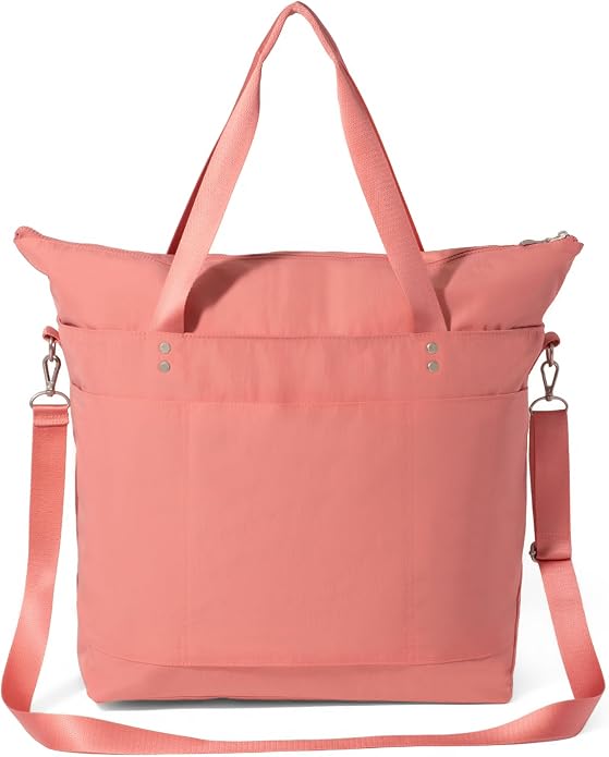 Baggallini Carryall Tote - Lightweight Nylon Zipper Top Weekender Travel Beach Bag w/Luggage Sleeve - Image 15